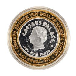.999 Silver Caesars Palace Las Vegas, Nevada $10 Casino Limited Edition Gaming Token