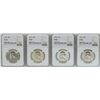 Image 1 : Lot of (4) 1963 Proof Franklin Half Dollar Coins NGC PF66
