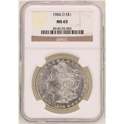 1904-O $1 Morgan Silver Dollar Coin NGC MS65