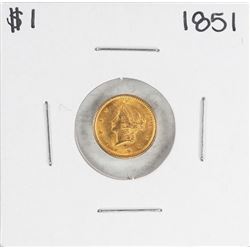 1851 $1 Liberty Head Gold Dollar Coin