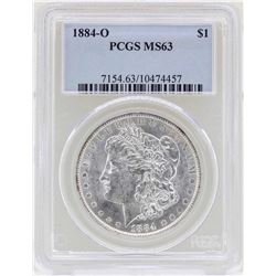 1884-O $1 Morgan Silver Dollar Coin PCGS MS63