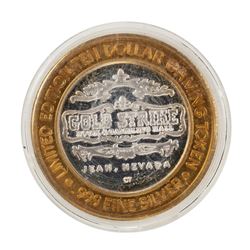 .999 Fine Silver Gold Strike Jean, Nevada $10 Limited Edition Gaming Token