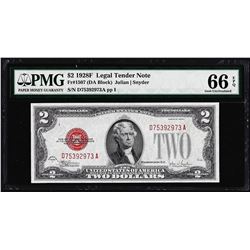 1928F $2 Legal Tender Note Fr.1507 PMG Gem Uncirculated 66EPQ