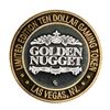 Image 1 : .999 Silver Golden Nugget Las Vegas, Nevada $10 Casino Limited Edition Gaming Token