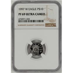 1997-W $10 Proof Platinum American Eagle Coin NGC PF69 Ultra Cameo