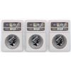 Image 2 : Lot of (3) 2018 Niue $2 Star Wars Stormtrooper Silver Coins NGC MS69 Early Releases