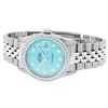 Image 5 : Rolex Mens Stainless Steel Blue Diamond 36MM Datejust Wristwatch