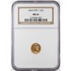 Image 1 : 1854 Type 1 $1 Liberty Head Gold Dollar Coin NGC MS61