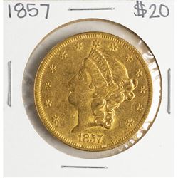 1857 $20 Liberty Head Double Eagle Gold Coin