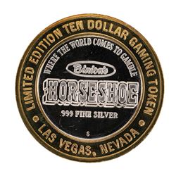 .999 Silver Binions Horseshoe $10 Casino Limited Edition Gaming Token