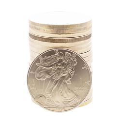 Roll of (20) Brilliant Uncirculated 1996 $1 American Silver Eagle Coins