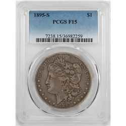1895-S $1 Morgan Silver Dollar Coin PCGS F15