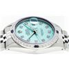 Image 7 : Rolex Mens Stainless Steel Blue Diamond & Sapphire 36MM Datejust Wristwatch