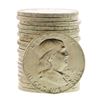 Image 1 : Roll of (20) Brilliant Uncirculated 1961 Franklin Half Dollar Coins