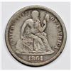 Image 1 : 1864-S SEATED DIME