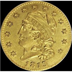 1813 $5.00 GOLD