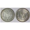 Image 2 : (2) MORGAN SILVER DOLLARS