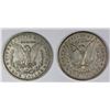 Image 2 : (2) MORGAN SILVER DOLLARS