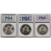 Image 2 : THREE AMERICAN SILVER EAGLES: