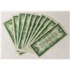 Image 2 : 10 PCS. 1934 $1.00 SILVER CERTIFICATES