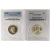 Image 1 : (2) PCGS GRADED WASHINGTON QUARTERS