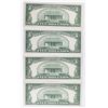 Image 2 : (4) 1950-B $5.00 FEDERAL RESERVE NOTES