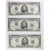 Image 2 : SET OF (12) 1974 $5.00 FEDERAL RESERVE NOTES
