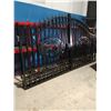 Image 2 : GREATBEAR 14FT BI-PARTING WROUGHT IRON GATE WITH DEER ARTWORK IN CENTER