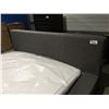Image 2 : KING SIZE UPHOLSTERED BED FRAME WITH USB PORTS (HEADBOARD/FOOTBOARD & RAILS)