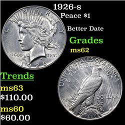 1926-s Peace Dollar $1 Grades Select Unc