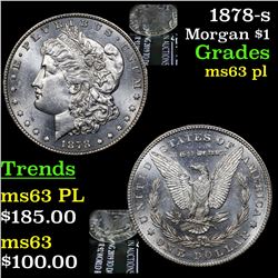 1878-s Morgan Dollar $1 Grades Select Unc PL