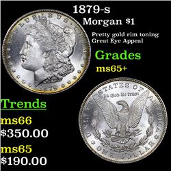 1879-s Morgan Dollar $1 Grades GEM+ Unc