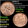 Image 1 : 1930-d Lincoln Cent 1c Grades Choice+ Unc BN