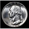Image 2 : 1944-d Washington Quarter 25c Grades Choice+ Unc