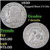 Image 1 : 1830 Capped Bust Half Dime 1/2 10c Grades f details