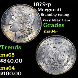 1879-p Morgan Dollar $1 Grades Choice+ Unc