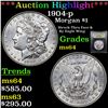 Image 1 : ***Auction Highlight*** 1904-p Morgan Dollar $1 Graded Choice Unc By USCG (fc)