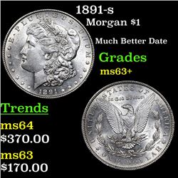 1891-s Morgan Dollar $1 Grades Select+ Unc
