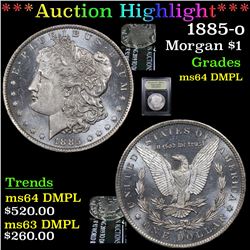 ***Auction Highlight*** 1885-o Morgan Dollar $1 Graded Choice Unc DMPL By USCG (fc)