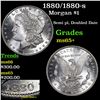 Image 1 : 1880/1880-s Morgan Dollar $1 Grades GEM+ Unc