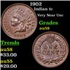 Image 1 : 1902 Indian Cent 1c Grades Choice AU/BU Slider