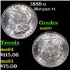 Image 1 : 1888-o Morgan Dollar $1 Grades Select+ Unc