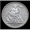 Image 2 : 1857-p Seated Half Dollar 50c Grades xf