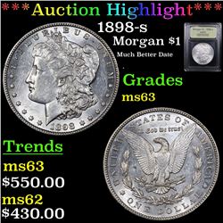 ***Auction Highlight*** 1898-s Morgan Dollar $1 Graded Select Unc By USCG (fc)