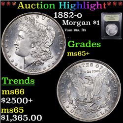 ***Auction Highlight*** 1882-o Morgan Dollar $1 Graded GEM+ Unc By USCG (fc)