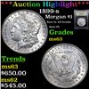Image 1 : ***Auction Highlight*** 1899-s Morgan Dollar $1 Graded Select Unc By USCG (fc)