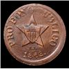 Image 2 : 1863 New York Doubled Mint Error Civil War Token 1c Grades vf++