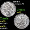 Image 1 : 1882-o Morgan Dollar $1 Grades Select AU