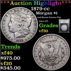 ***Auction Highlight*** 1879-cc Morgan Dollar $1 Graded vf++ By USCG (fc)