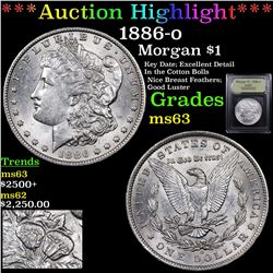 ***Auction Highlight*** 1886-o Morgan Dollar $1 Graded Select Unc By USCG (fc)